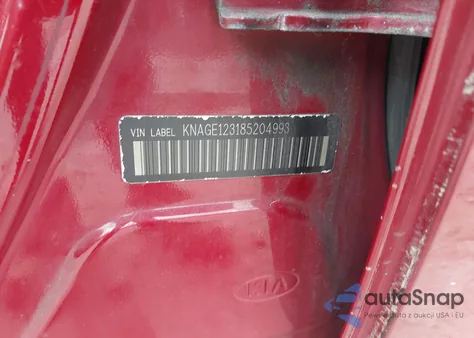 2008 Kia Optima Lx из США, поврежденный, VIN KNAGE123185204993